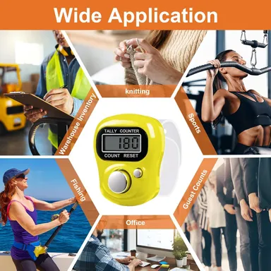 Digital Finger Tally Counter with LCD Display 5 Digit Handheld Mechanical Clicker for Crowd Counting Prayers Events Sports Security and Inventory Use thumbnail 9