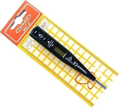 Taparia MDT81 Multipurpose Digital Voltage | Tester Pen 12–220V AC DC with LCD Display | Phase Neutral Detector, Continuity | Break-Point Locator for Electricians & Home Use image 2