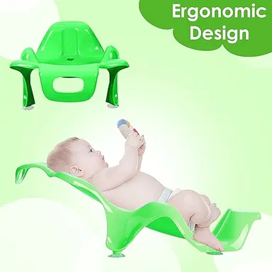 Ergonomic Baby Bath Support & Recliner Infant Safety Seat for Newborns & Toddlers Comfortable & Non Slip Baby Bathtub Accessory thumbnail 0