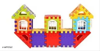 72 Pcs Kids Multicolour Plastic Interlocking Building Blocks Set Educational 3D Construction Toys for Creative Play, Learning & Motor Skill Development thumbnail 3