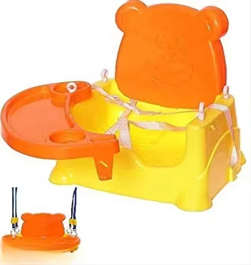 Multipurpose Kids Booster Seat Cum Feeding Swing Chair for Baby Portable Foldable High Chair Adjustable Safety Belts Unisex Baby Booster Feeding Seat India image 1