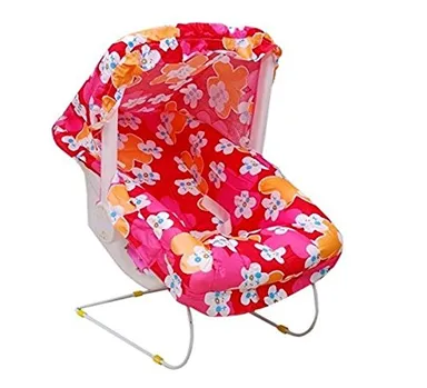 Playking Honey Bee 10-in-1 Printed Baby Bouncer Carry Cot Multi-Function Infant Rocker Seat with Mosquito Net – Newborn to 12 Months Comfort, Portable Multi-Use Baby Gear thumbnail 3