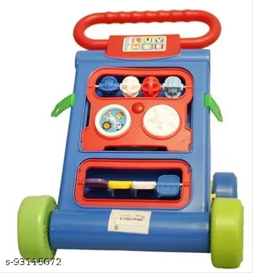 Kids Activity Walker Push Toy with Interactive Tool Panel, Rolling Wheels, Shape Sorter, Pretend Play Tools and Early Learning Development for Toddlers image 1