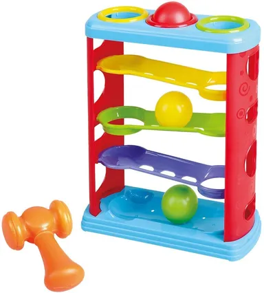 Storio Hammer Knock Ball Toy for Babies & Toddlers | Pound Balls & Watch Them Roll Down Ramps | Infant Activity Playset | Multicolor | Boys & Girls Educational Toy thumbnail 3