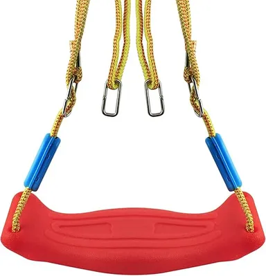 Premium Royal 3‑in‑1 Indoor Outdoor Baby Swing Jhula for Kids 2 Months‑5 Years Multicolour with Safety Belt Adjustable Hanging Seat thumbnail 1