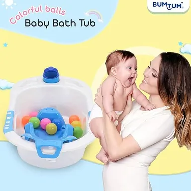 DOLPHIN Kids & Child Bath Box Multicolor – Durable Plastic Bath Storage Box with Lid & Compartments, Children Bathroom Organiser Toy Storage, Water‑Safe, Easy Clean, Bath Time Essentials thumbnail 1