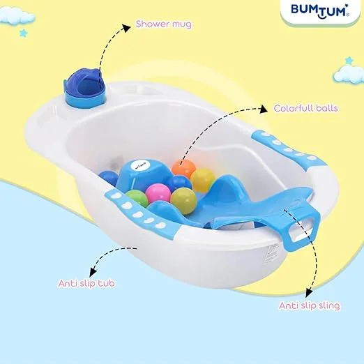 DOLPHIN Kids & Child Bath Box Multicolor – Durable Plastic Bath Storage Box with Lid & Compartments, Children Bathroom Organiser Toy Storage, Water‑Safe, Easy Clean, Bath Time Essentials image 4