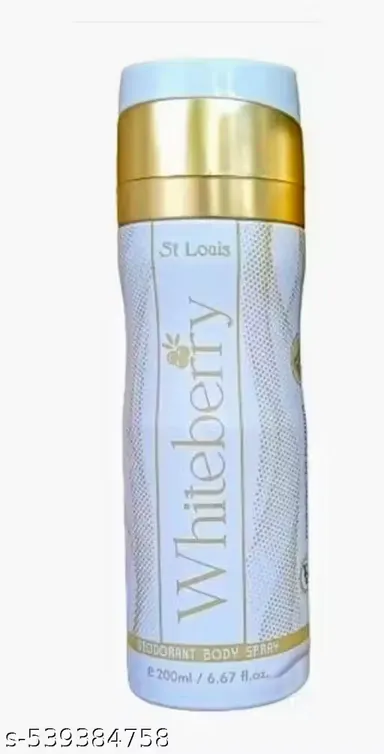 St Louis Whiteberry Deodorant Body Spray 200ml for Women & Men Long-Lasting Fragrance, Anti-Perspirant, Freshness, Skin-Friendly, Premium India Personal Care thumbnail 0