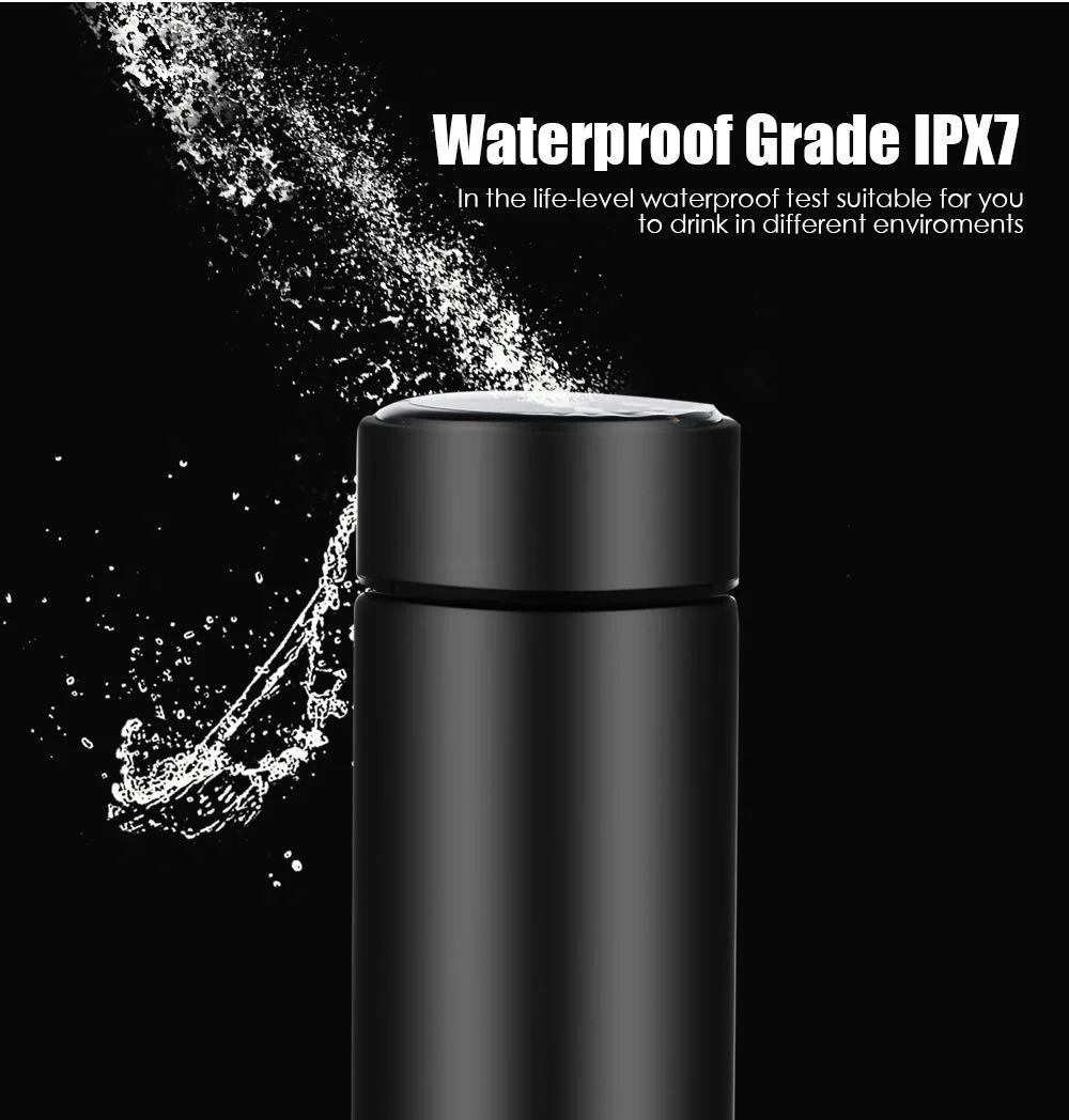 Temperature Smart Vacuum Insulated Thermos Water Bottle with LED Display, Stainless Steel, Hot & Cold Drinks|500 ml PAR-B2-1 image 2