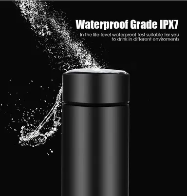 Temperature Smart Vacuum Insulated Thermos Water Bottle with LED Display, Stainless Steel, Hot & Cold Drinks|500 ml PAR-B2-1 thumbnail 1