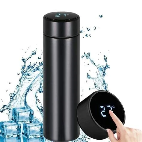 Temperature Smart Vacuum Insulated Thermos Water Bottle with LED Display, Stainless Steel, Hot & Cold Drinks|500 ml PAR-B2-1 image 1
