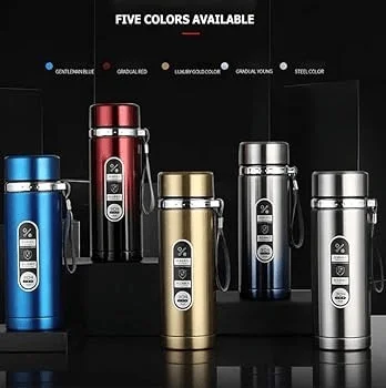 Premium Stainless Steel Insulated Water Bottle 500ml – Double Wall Vacuum Flask, Leakproof Travel Bottle, Hot & Cold Retention, 5 Colors image 1