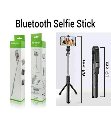 R1 Wireless Bluetooth Selfie Stick Tripod with Adjustable Phone Holder Portable Extendable Monopod Stand for Mobile Vlogging Reels Travel Photography India thumbnail 2