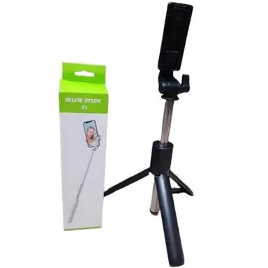 R1 Wireless Bluetooth Selfie Stick Tripod with Adjustable Phone Holder Portable Extendable Monopod Stand for Mobile Vlogging Reels Travel Photography India thumbnail 3