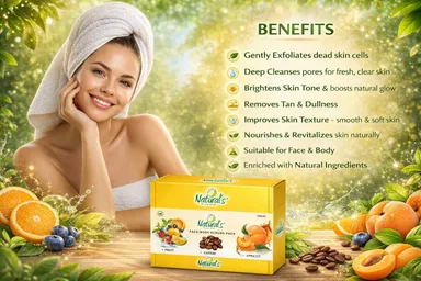 Natural’s Care For Beauty Face |Body Scrub Pack Of 3 – Fruit Exfoliating Scrub + Coffee Body Scrub + Apricot Exfoliant | Natural Skin Brightening Dead Skin Removal | Best India Daily Use Skincare thumbnail 3