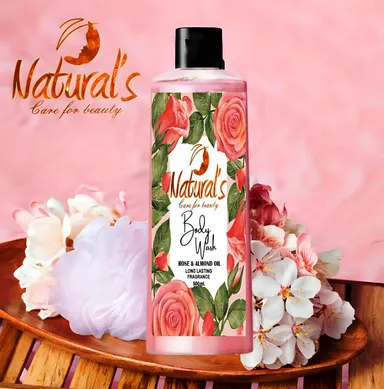 Natural's care For Beauty Rose & Almond oil Body Wash 500ml/For All Skin Type thumbnail 2