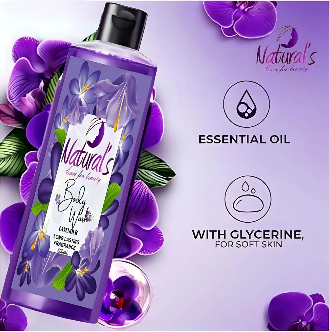 Natural's care For Beauty Magical Body Wash Black Orchid Fragrance & Lavender/For All Skin Type (500ml) image 2