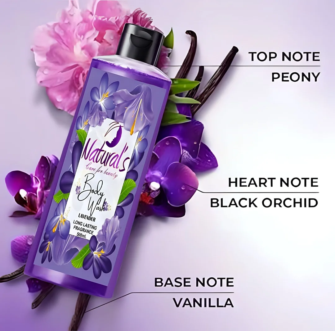 Natural's care For Beauty Magical Body Wash Black Orchid Fragrance & Lavender/For All Skin Type (500ml) image 5