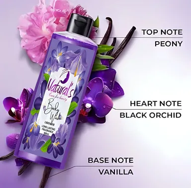 Natural's care For Beauty Magical Body Wash Black Orchid Fragrance & Lavender/For All Skin Type (500ml) thumbnail 4