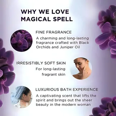 Natural's care For Beauty Magical Body Wash Black Orchid Fragrance & Lavender/For All Skin Type (500ml) thumbnail 5