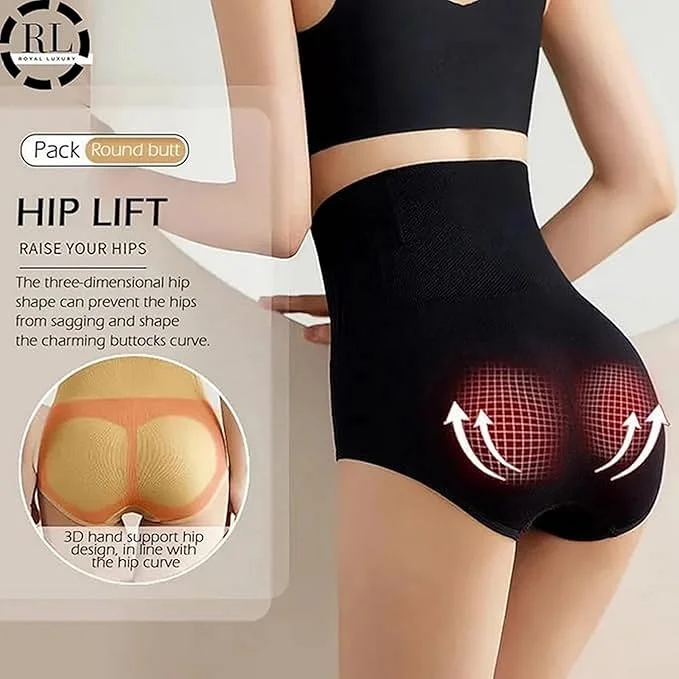 Royal Luxury High Waist Tummy Control Shapewear for Women | Seamless Cotton Hipster Shaping Panty | Slimming Body Shaper for Belly Fat & Daily Wear image 4