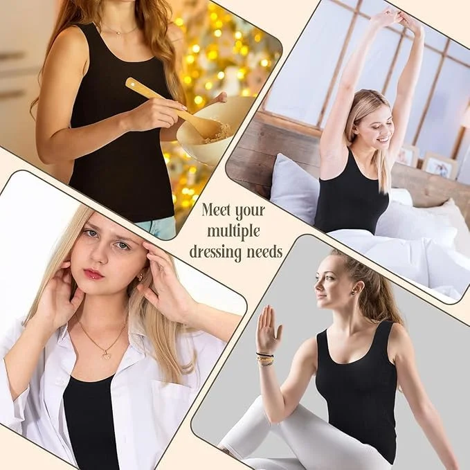 Royal Luxury Women’s Thermal Tank Top Camisole Black | Fleece Lined Heat Retaining Winter Wear for Layering | Warm Sleeveless Innerwear for Cold Weather image 6