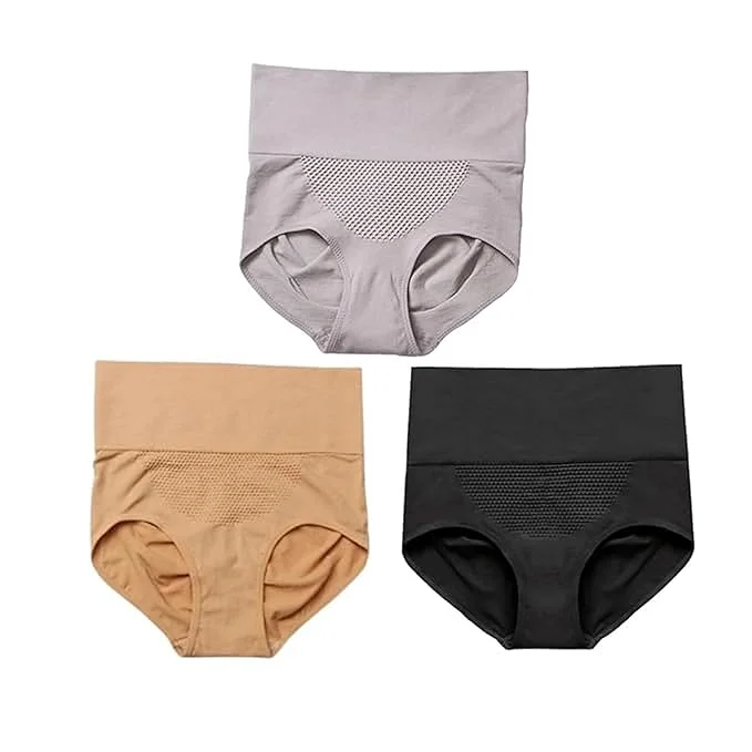 Royal Luxury High Waist Shapewear for Women Tummy Control Panty Seamless Cotton Hipster Slimming Body Shaper for Belly Fat image 1