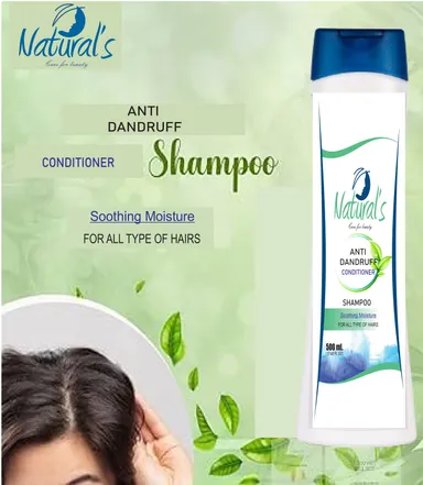 Natural's Care For Beauty Anti-Dandruff Shampoo | Hair Damege Control | Smoothy Hair Dandruff Defence Shampoo + Damage Repair Conditioner 500ml Pack Of 2 thumbnail 2