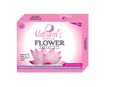 Natural’s Care Flower Beauty Kit 325gm Flower Facial Kit for Men Women All Skin Types | Flower Facial Kit for Fresh Glowing Skin | Home Facial Kit for Brightening & Nourishing Skin thumbnail 1