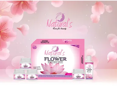 Natural’s Care Flower Beauty Kit 325gm Flower Facial Kit for Men Women All Skin Types | Flower Facial Kit for Fresh Glowing Skin | Home Facial Kit for Brightening & Nourishing Skin thumbnail 3