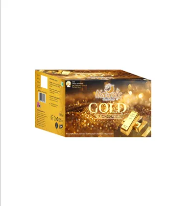 Natural’s Care For Beauty Gold Bleach Cream 60gm Pack of 2 All Skin Type Lightens Facial Hair Brightening Glow Fairness Gel Cream Bleach Kit for Women |Men India thumbnail 1