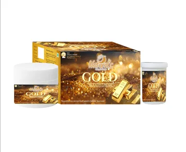 Natural’s Care For Beauty Gold Bleach Cream 60gm Pack of 2 All Skin Type Lightens Facial Hair Brightening Glow Fairness Gel Cream Bleach Kit for Women |Men India thumbnail 2