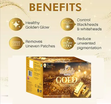 Natural’s Care For Beauty Gold Bleach Cream 60gm Pack of 2 All Skin Type Lightens Facial Hair Brightening Glow Fairness Gel Cream Bleach Kit for Women |Men India thumbnail 6
