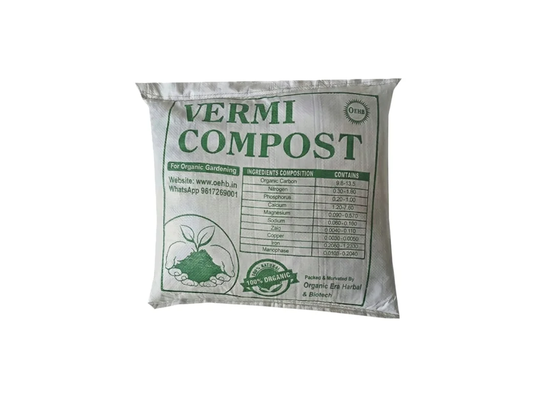 Organic Cow Dung Vermicompost Fertilizer 10kg Natural Organic Compost Soil Conditioner for Plants Vegetables Flowers Lawn Growth Booster Enriches Garden Soil in India image 1