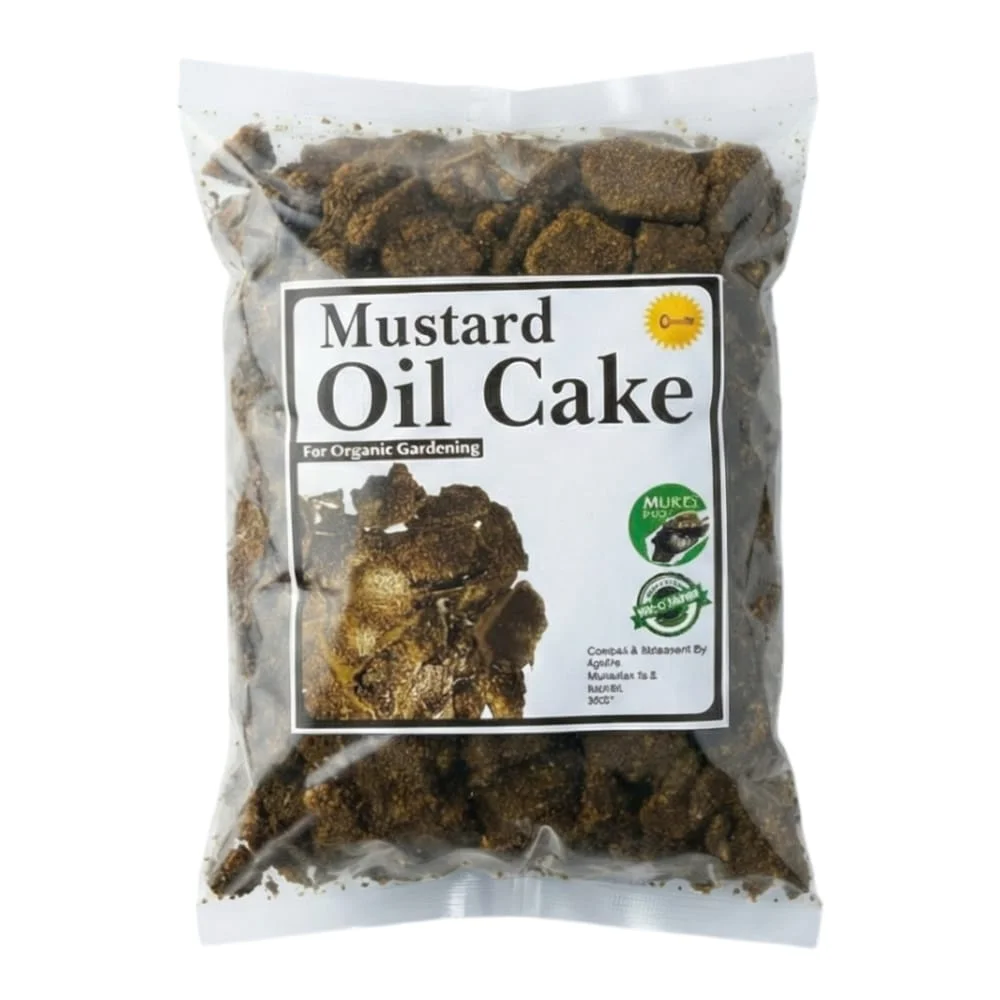Mustard Cake Fertilizer 450G for Plant Growth Natural Organic Soil Enrichment Booster for Garden, Farm, Indoor & Outdoor Plants image 1
