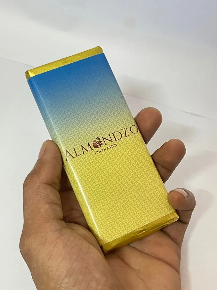 Almondzo Creamy Milk Chocolate with Whole Crunchy Almonds Premium Indulgent Sweet Treat Rich Chocolate Bar India image 1