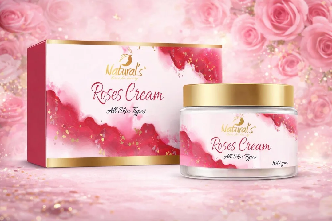 Natural’s Care For Beauty Rose Cream 100GM |Moisturising Skin Cream for All Skin Types, Rose Extract Hydrating Face Cream for Daily Use image 2