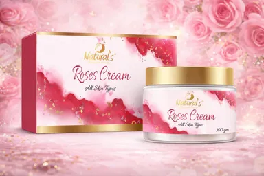Natural’s Care For Beauty Rose Cream 100GM |Moisturising Skin Cream for All Skin Types, Rose Extract Hydrating Face Cream for Daily Use thumbnail 1