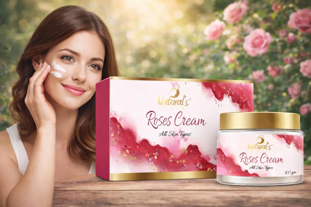 Natural’s Care For Beauty Rose Cream 100GM |Moisturising Skin Cream for All Skin Types, Rose Extract Hydrating Face Cream for Daily Use image 4