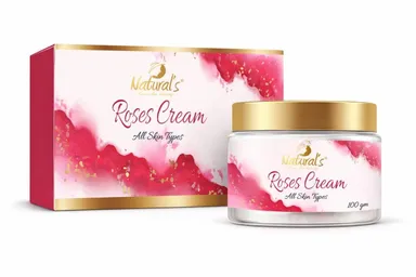 Natural’s Care For Beauty Rose Cream 100GM |Moisturising Skin Cream for All Skin Types, Rose Extract Hydrating Face Cream for Daily Use thumbnail 0