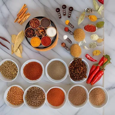 Round 7 Section Masala Box & Storage Container | 7-in-1 Spice Dabba Organizer for Kitchen | Multipurpose Dry Fruit Pickle Spice Container with Compartments thumbnail 2