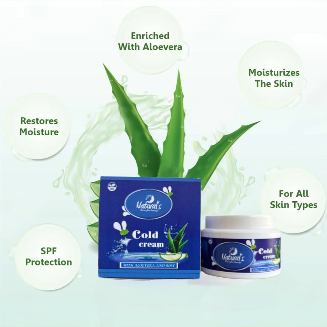 Natural's Care For Beauty Cold Cream With Aloevera And Rose 100g image 3