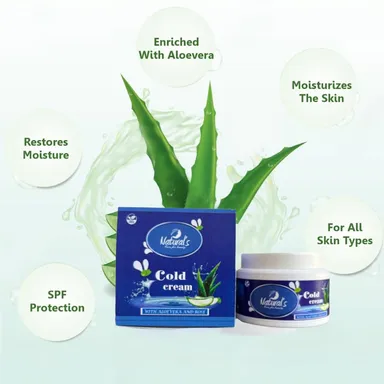 Natural's Care For Beauty Cold Cream With Aloevera And Rose 100g thumbnail 2