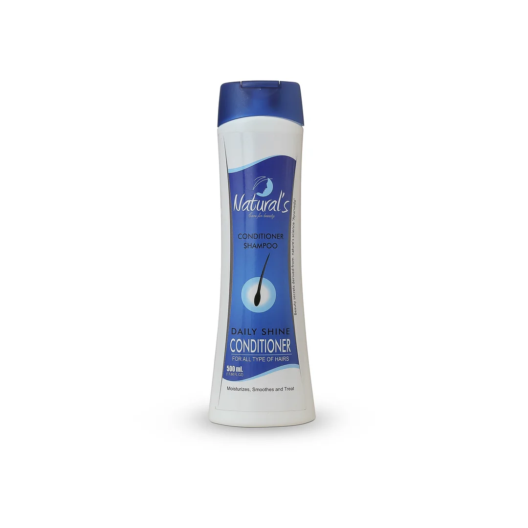 Natural’s Care For Beauty Daily Shine Conditioner Shampoo Pack Of 2 500ml Ayurvedic Herbal Hair Cleanser Deep Nourish Shine & Smooth All Hair Types India image 4