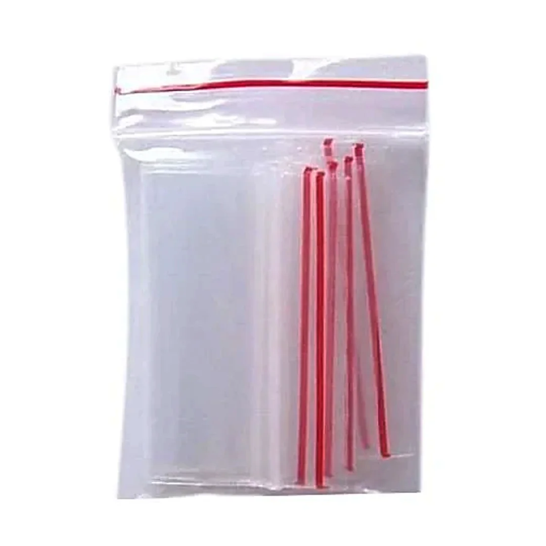 Ziplock Pouch Reusable & Resealable Zipper Bags for Storage | 56 Micron, Food & Non-Food Items |Freezer & Food Safe, Transparent Storage Bags for Jewellery, Small Items & More image 1