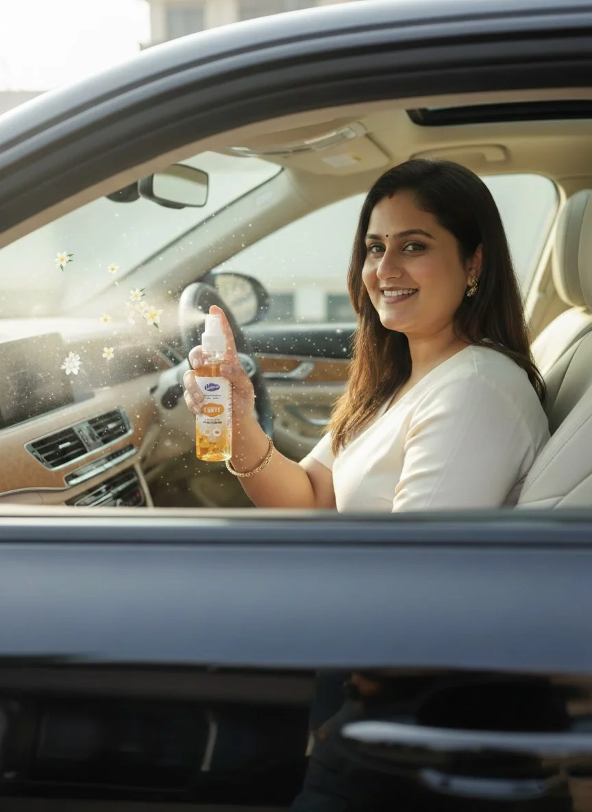 Room & Car Air Freshener Spray | Pack of 2 | 200 ML| Gas-Free, Long-Lasting Freshener for Room, Office & Car | Fresh Scent, Odour Eliminator image 3