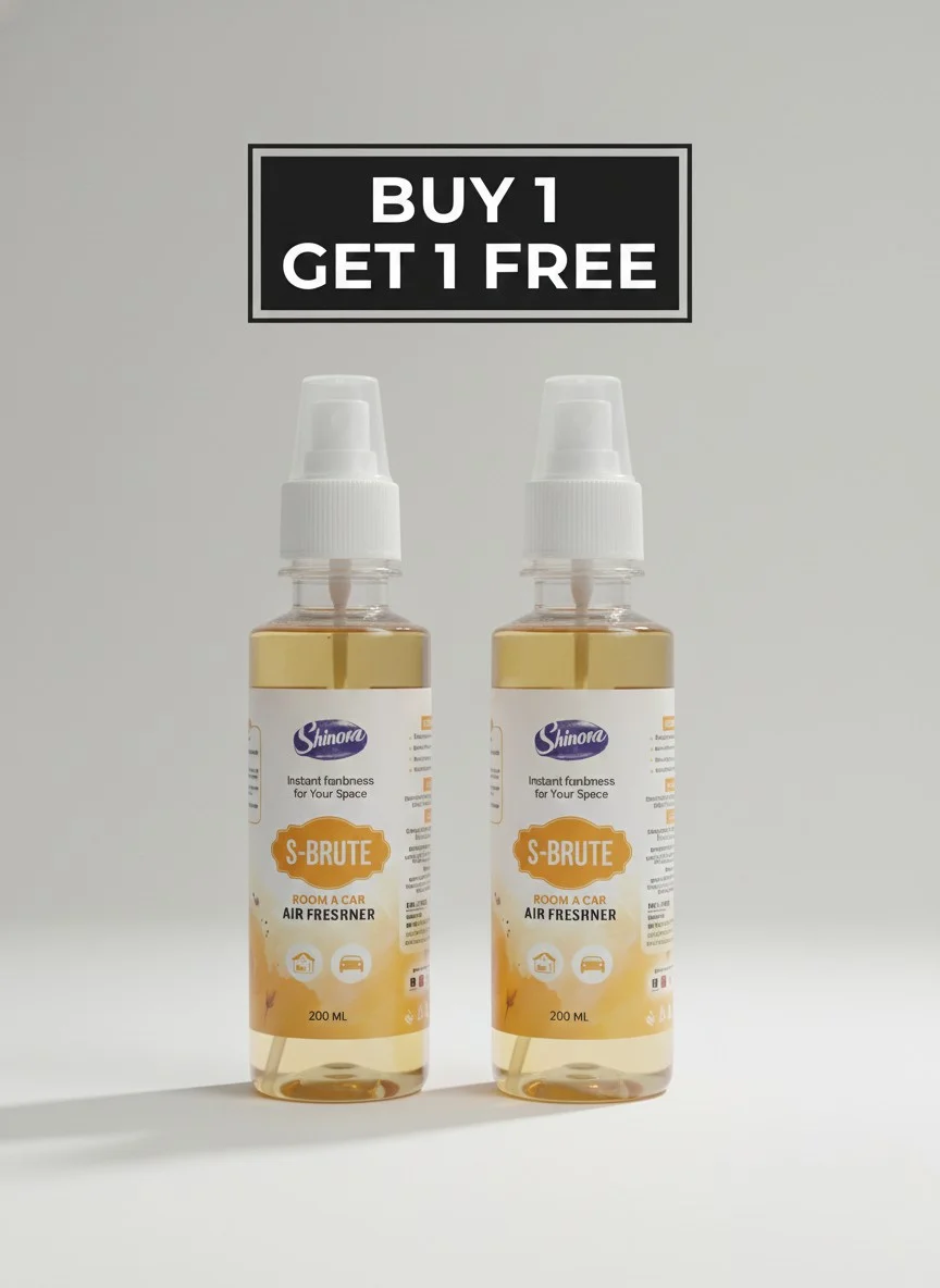 Room & Car Air Freshener Spray | Pack of 2 | 200 ML| Gas-Free, Long-Lasting Freshener for Room, Office & Car | Fresh Scent, Odour Eliminator image 1