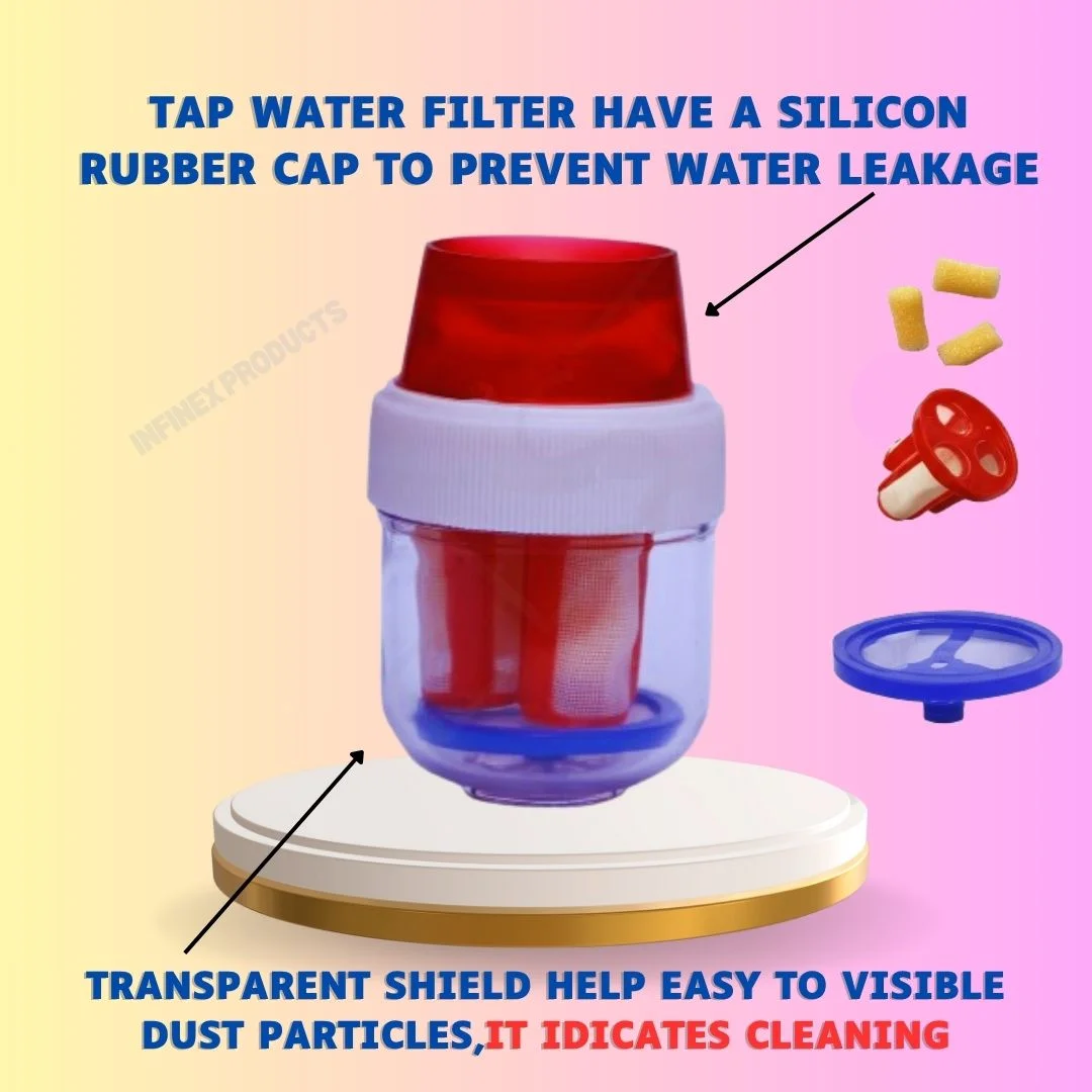 Water Filter & Hard Water Softener with Cock Attachment | Hard Water Purifier for Kitchen & Bathroom | Universal Multicolor Faucet Filter | Reusable & Easy to Install image 2
