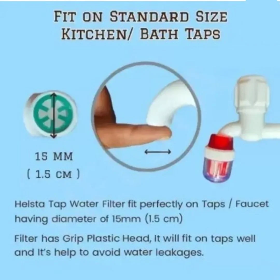 Water Filter & Hard Water Softener with Cock Attachment | Hard Water Purifier for Kitchen & Bathroom | Universal Multicolor Faucet Filter | Reusable & Easy to Install image 4