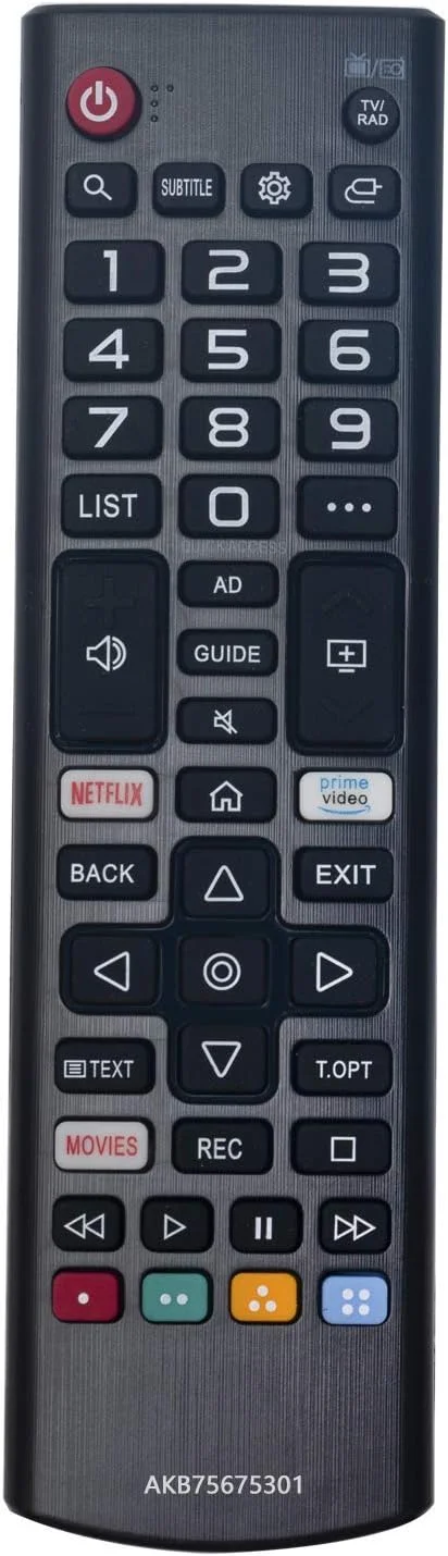Remote Control Compatible for LG TV AKB75675301 AKB75675304 AKB75095308 AKB75675311 OLED LED LCD NANO Smart TV Replacement Remote with Netflix Prime Video Hotkeys India image 3